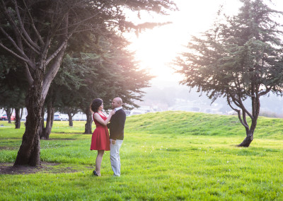Engagement Session at Palace of Fine Arts