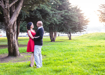 Engagement Session at Palace of Fine Arts