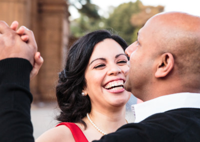 Engagement Session at Palace of Fine Arts