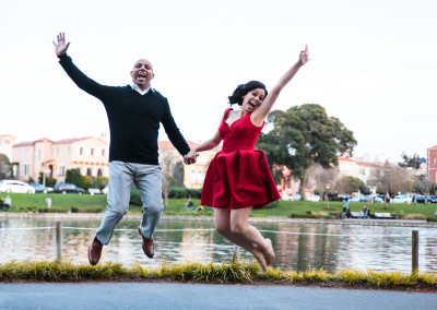 Engagement Session at Palace of Fine Arts