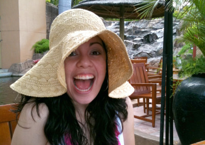 Lilly being silly in Cancun, Mexico